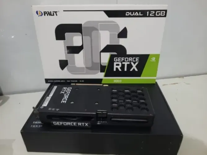 Placa de Video RTX 3060 Palit NVIDIA GeForce, 12GB GDDR6, RGB, DLSS, G-Sync, Ray Tracing