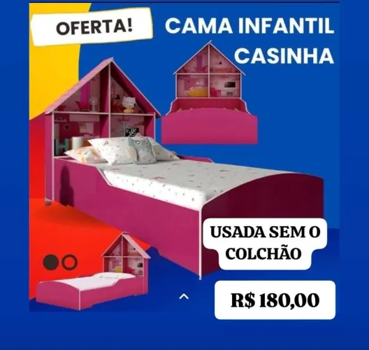 Cama infantil casinha