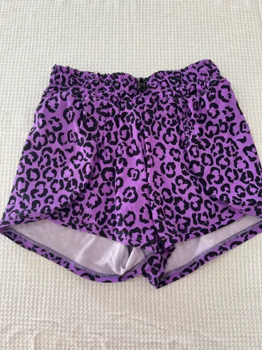 short de academia roxo