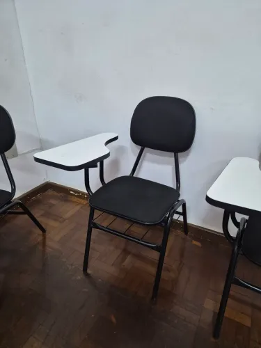 Cadeira universitária tecido
