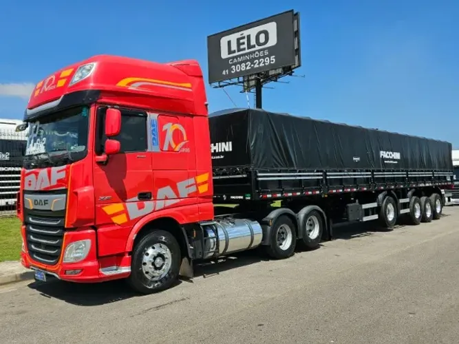 DAF XF 530 6x2 Ano 22 Super Space Cab Automático geladeira + 4 Eixo Graneleiro 0km 14.5 mt