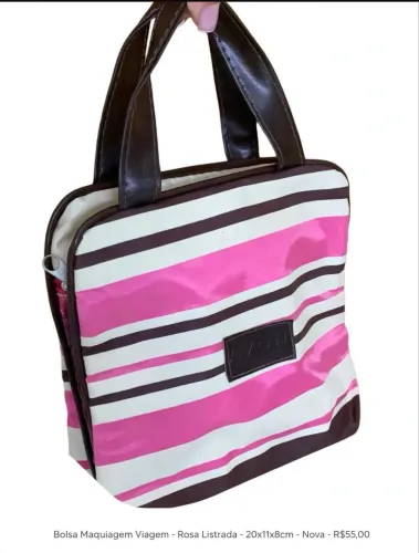 ?linda bolsa de maquiagem para viagem com alça