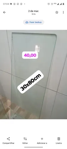 Prateleira de vidro