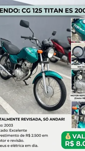 Vendo:CG 125 TITAN KS 2003