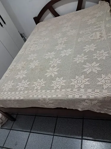 Colcha de crochê casal