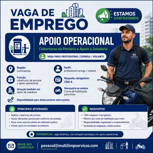 APOIO OPERACIONAL- VOLANTE