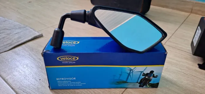 Retrovisor z400 Lente convexo Prata