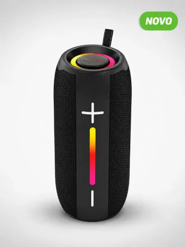 Caixa de Som Bluetooth H?Maston AM12 20W RGB USB Tipo-C