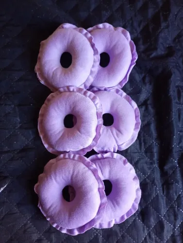 3 pares de rosquinhas de algodão para amamentação 