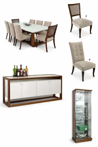 SALA DE JANTAR COMPLETA - ALTO PADRÃO - EXCELENTE ESTADO