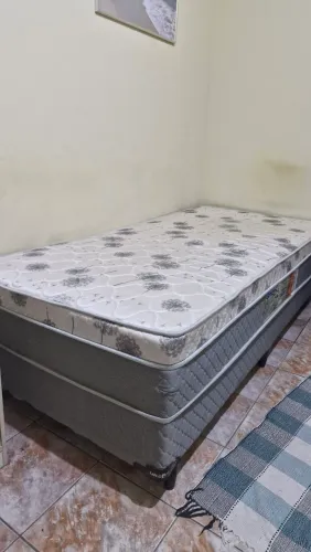 Cama Box Solteirão Mola com colchão conjugado STAR