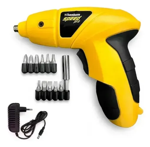 Promoção: Parafusadeira Elétrica Sem Fio 4.8v Com 11 bits - TITANUM