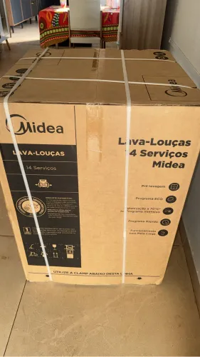 Nova na caixa! Lava Louças 14 Serviços Preta Midea 110v