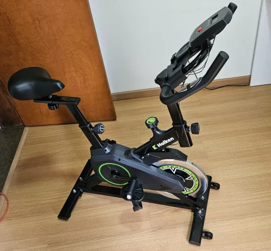 Bicicleta Ergométrica Spinning Halken (Suporta até 150kg) - Perfeito Estado