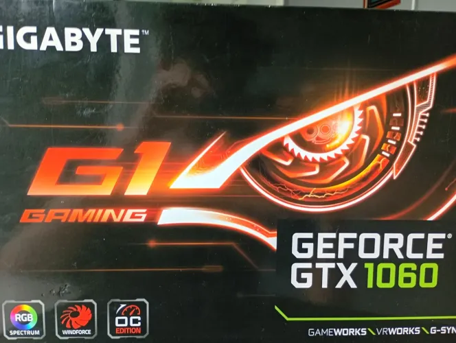Placa de vídeo GTX 1060 | gigabyte