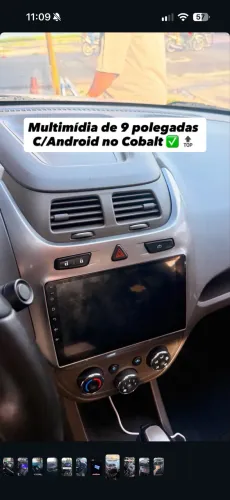 Multimídia Android 9 polegadas 1 ano garantia