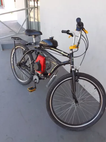 Bicicleta motorizada motor 4 tempo