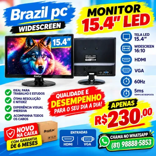 Monitores novos na caixa com Garantia de 6 meses Apartir de R$ 230