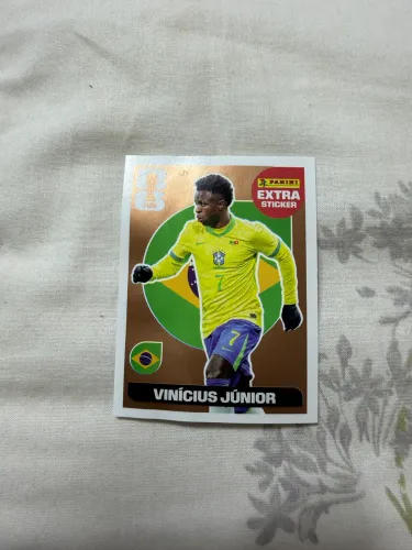 Figurinha Extra Legend Copa do Mundo 2026 Vinícius Júnior Bronze Original
