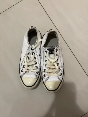 All star couro branco