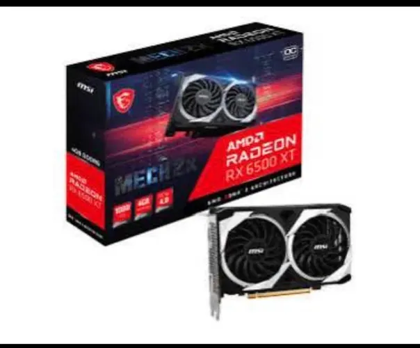 Vendo placa de vídeo RX 6500xt 4 gb OC mech MSI