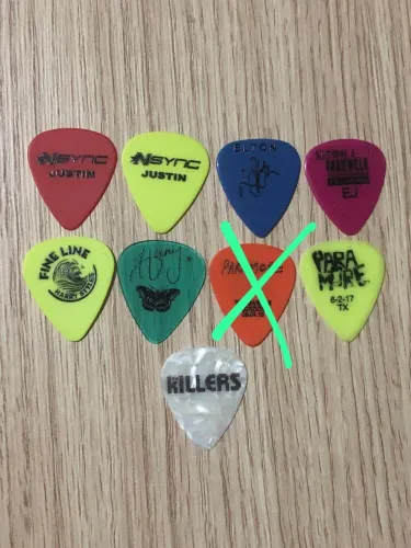 Lote Palhetas Guitarra Violão