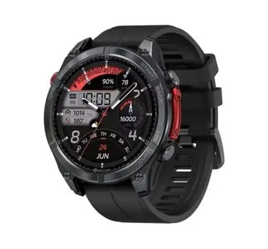 Smartwatch Zeblaze Stratos 4 Pro com GPS de dupla banda, tela AMOLED de 1,43" e resistênci