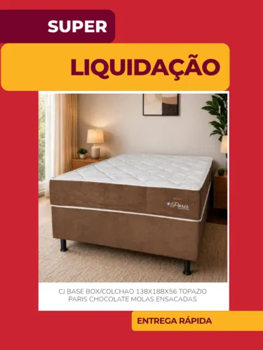 Conj Base e Colchão de Molas Casal Entrega Rápida Pagamento na Entrega Ligue e Peça Hoje!