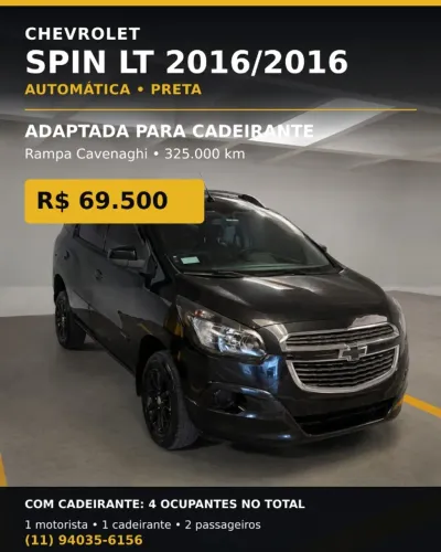Chevrolet Spin LT 1.8 8V Econo.flex 5P Aut. 2016