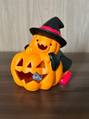 Enfeite de Halloween de abóbora