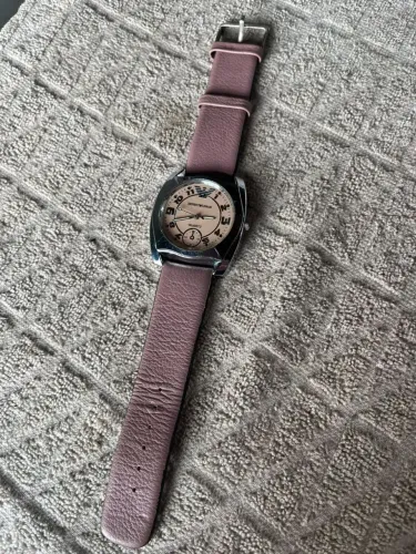 Emporio Armani AR0645 Original - Quartzo - Mostrador Rosé