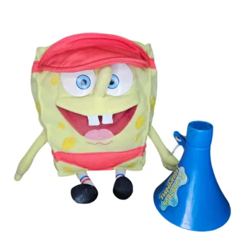 Boneco Pelúcia Bob Esponja Salva Vidas Original Funcionando Nickelodeon