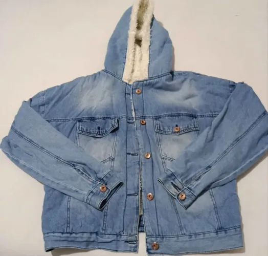 Jaqueta jeans feminina forrada