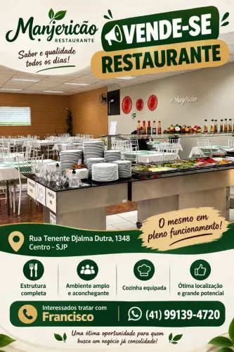 Vende se restaurante