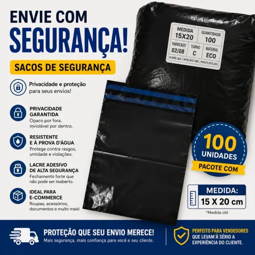 Envelopes segurança para envios