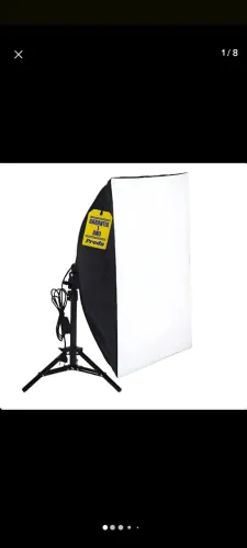 Tripé iluminação softbox portatil
