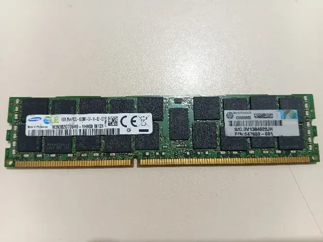 Memória RAM Servidor Samsung 16GB DDR3 PC3L-10600R ECC Registrada