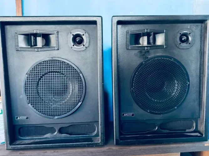 Vendo duas caixas de som passivas 900w 8ohms muito potente tudo fucionando Cornetas,Tweete