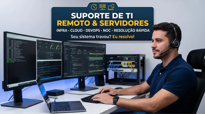 Suporte de TI Remoto e Servidores - Atendimento Rápido