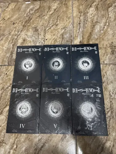 Coleção Completa Death Note Black Edition - 6 Volumes Lacrados