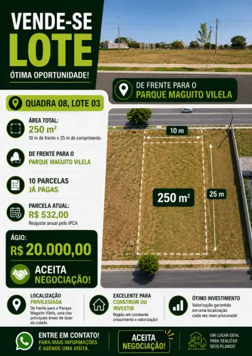 Lote 250 m² - Cidade Verde - AP. Goiânia