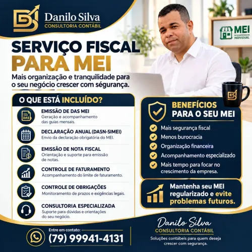 Contabilidade para MEI a partir de R$ 59,90 | DAS, DASN e Consultoria.