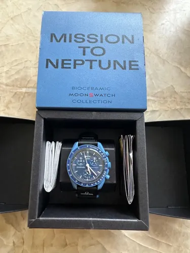 Relógio Omega x swatch: Mission to neptune