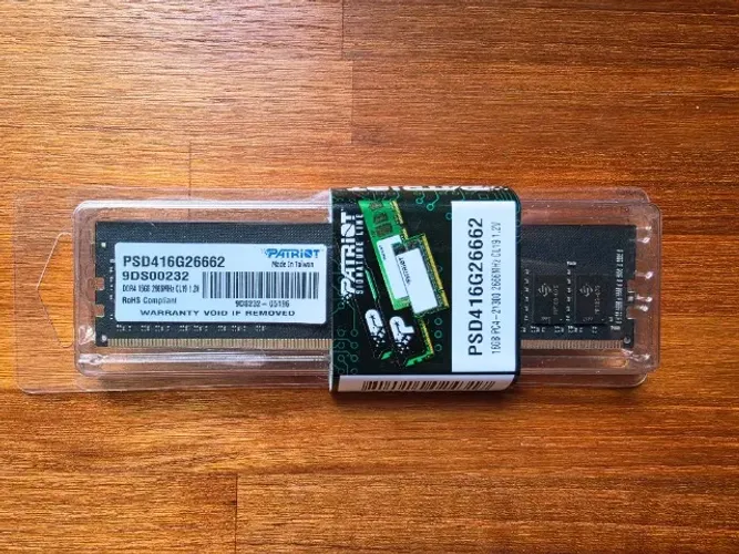 Memória 16GB DDR4 2666Mhz - Patriot