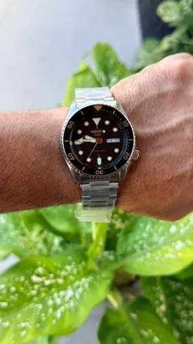 Seiko 5 Sports Black Dial Automático - NOVO/Sem uso