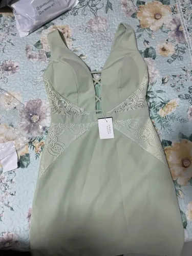 Vestido verde menta