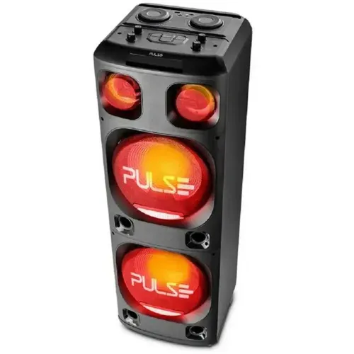 Caixa de Som Pulse SP500 com Efeito de LED, Bluetooth, FM e USB - 2200W
