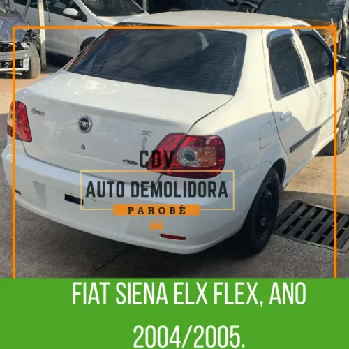 Sucata Fiat Siena ELX FLEX 2004/2005 Disponível para venda de peças