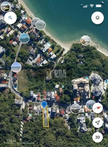 Lindo Terreno em Jurerê com viabilidade para prédio , 1300 m2.