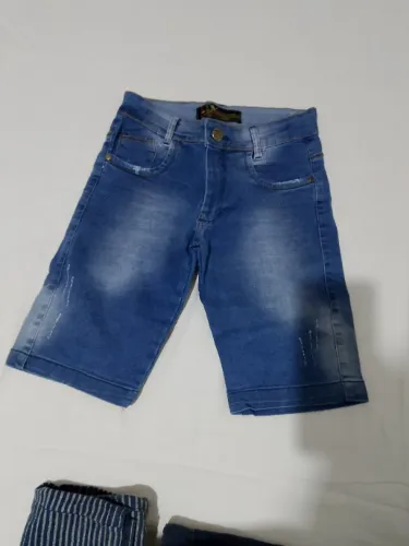 Shorts Jeans Menino Tamanho 12